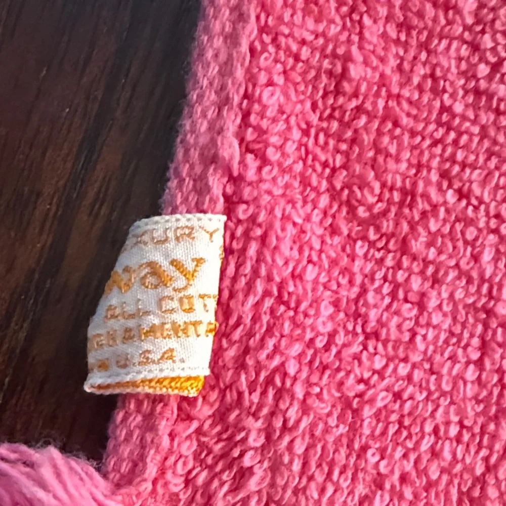 VTG CALLAWAY Pink and Floral Hand Towels